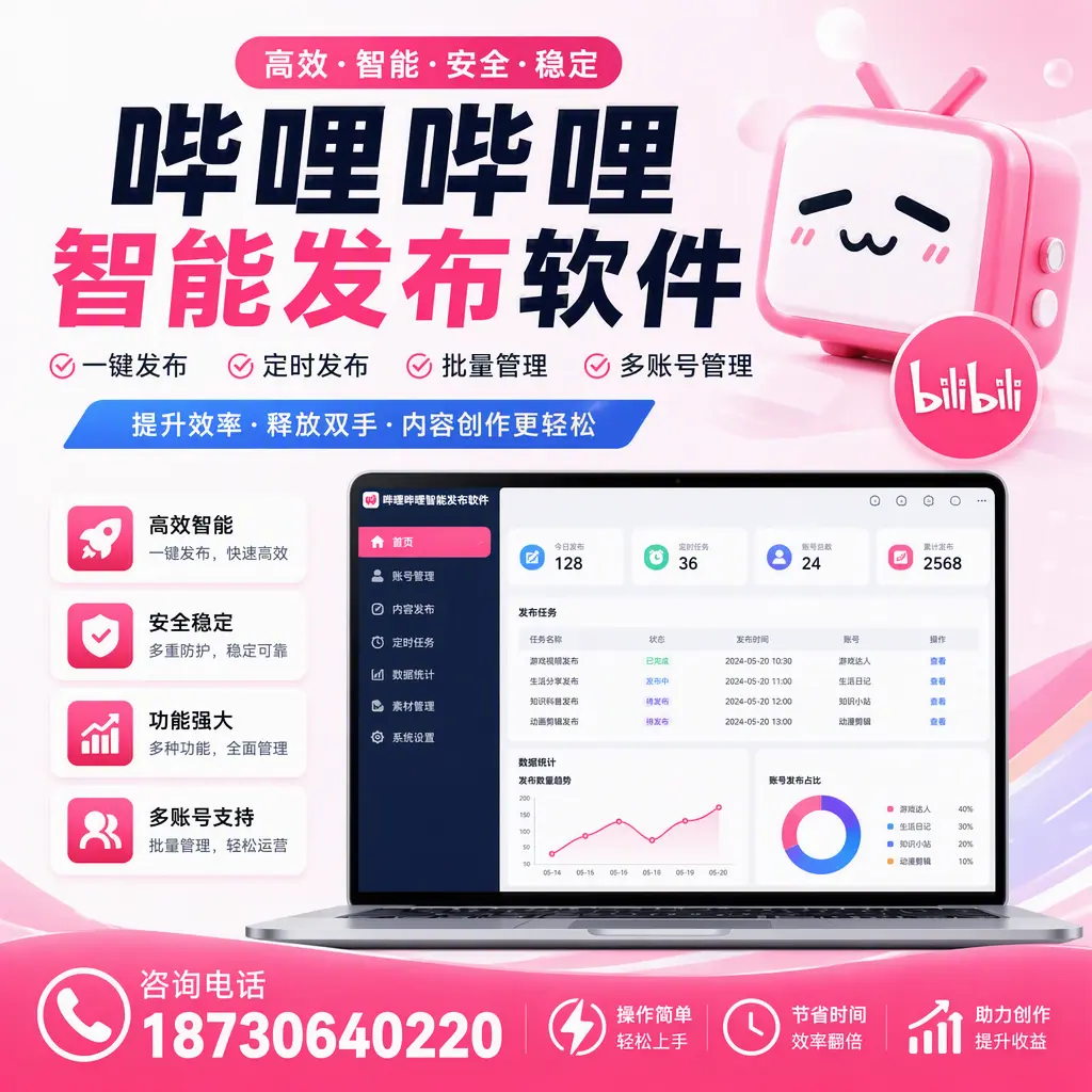 提升内容质量的秘诀:哔哩哔哩智能发布软件在 广元 的应用